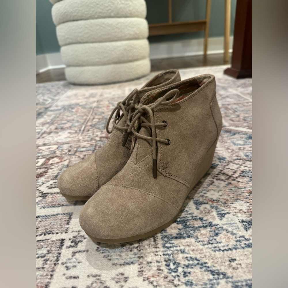 Toms Colette Wedge Ankle Booties
